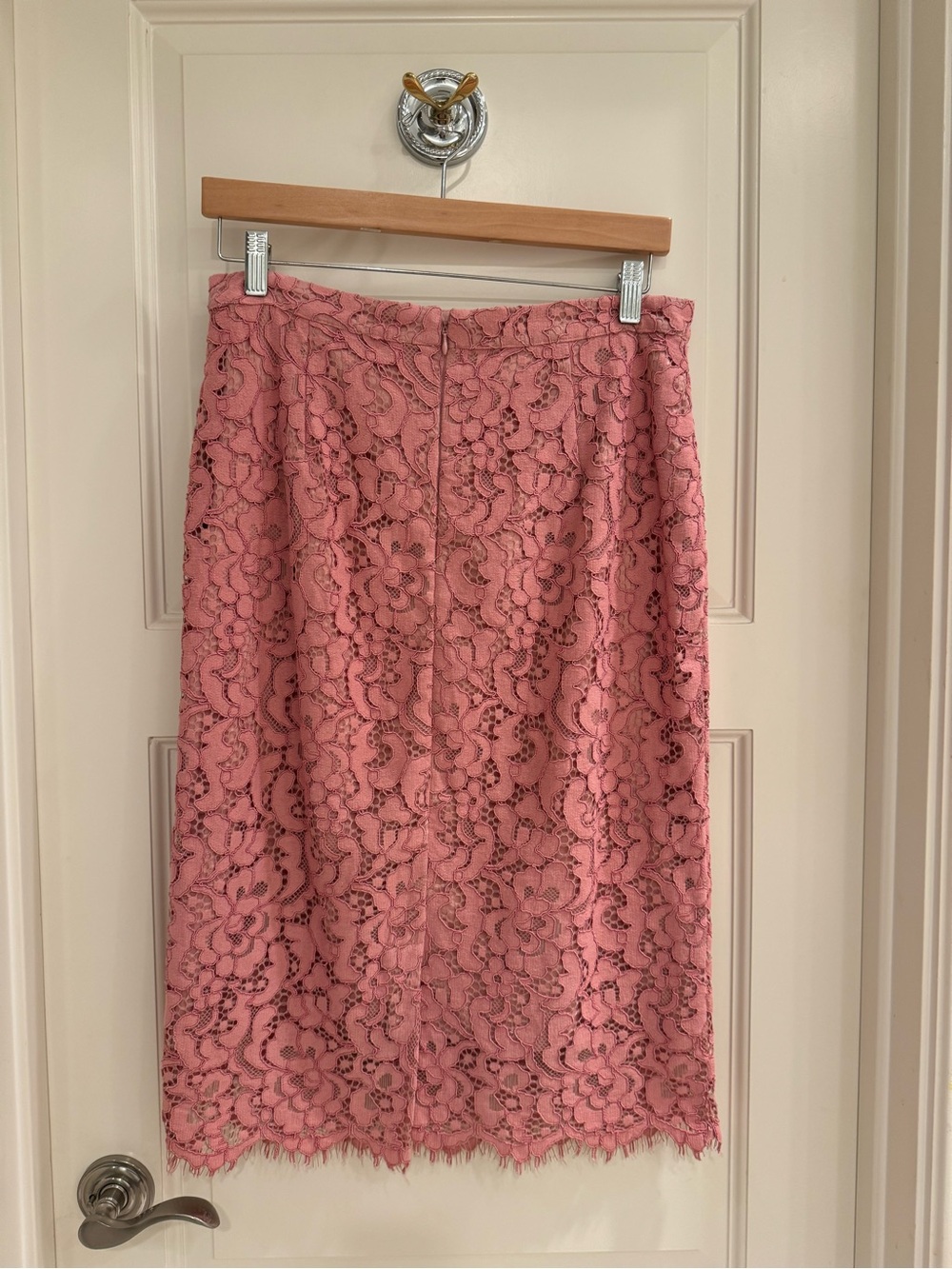 Rachel Parcell Dusty Pink Lace Midi Skirt - Picture 2 of 3